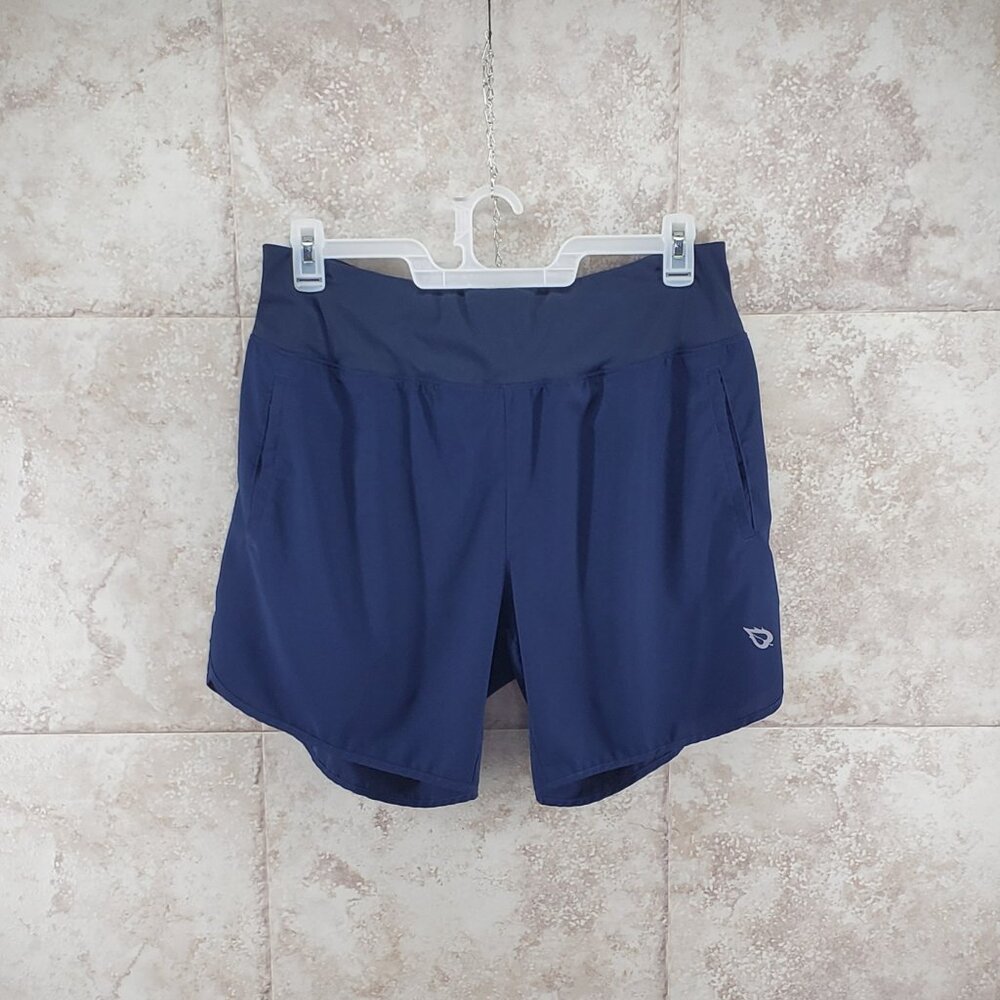 Athletic Baeleaf Elastic Waist Lined Navy Blue Running Shorts Size XL